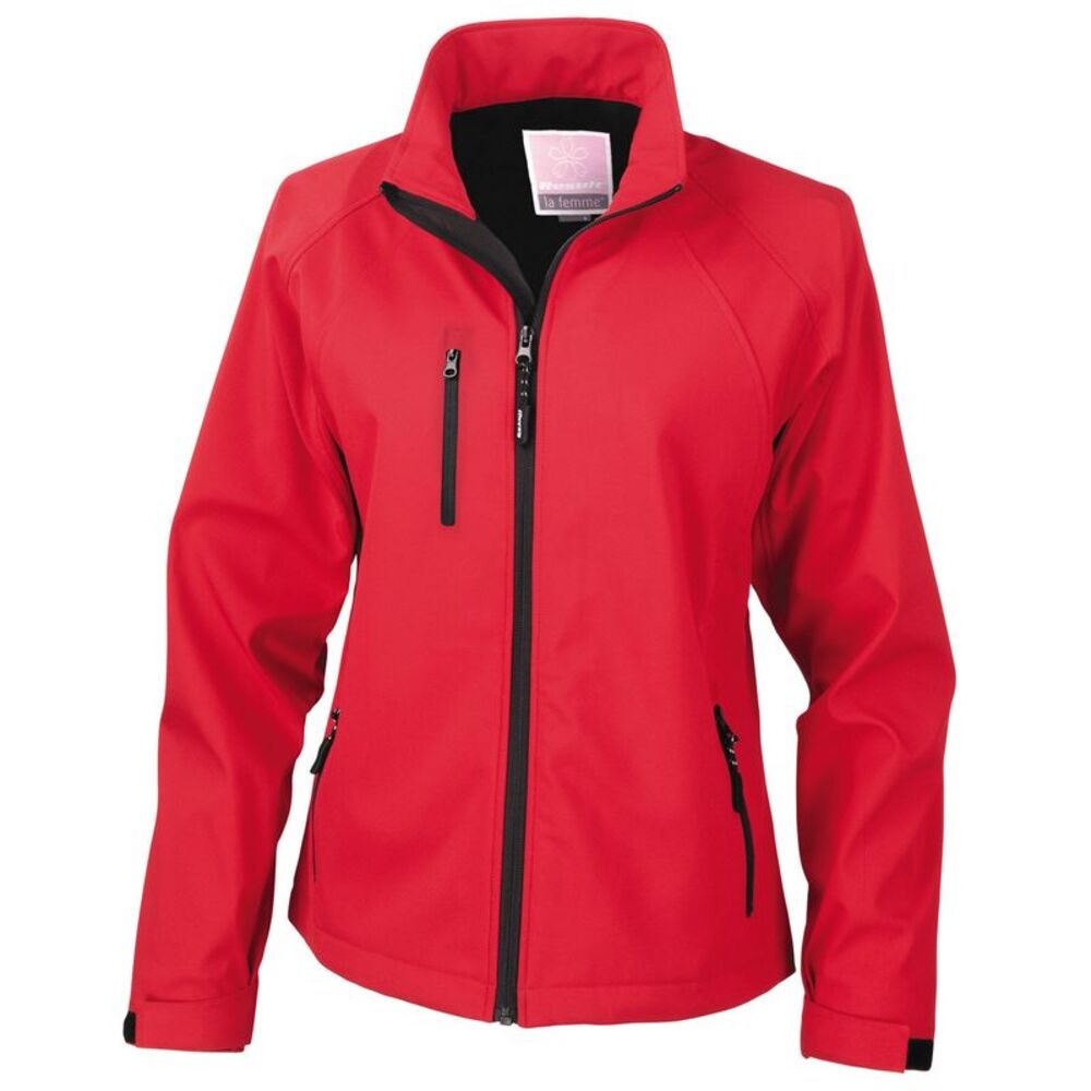 Result Womens/Ladies Soft Shell Jacket / Red